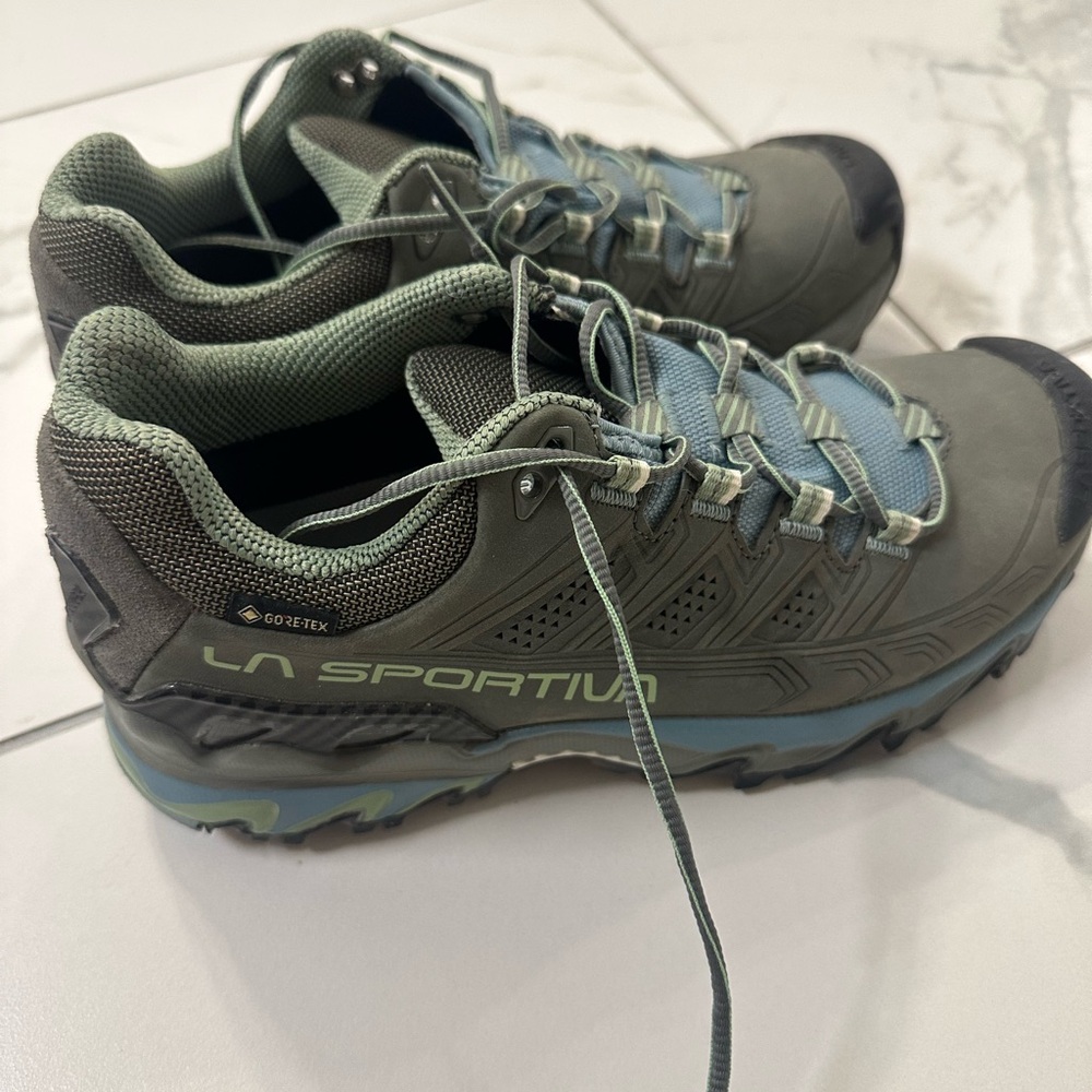 La Sportiva Olive Green and Yellow Trail Shoe